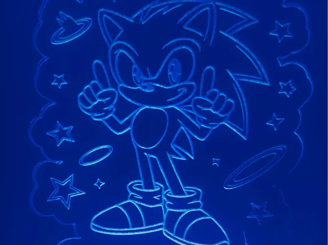 Sonic lamp by IR detalles personalizados MakerWorld: Download Free 3D Models - 3D model önizlemesi