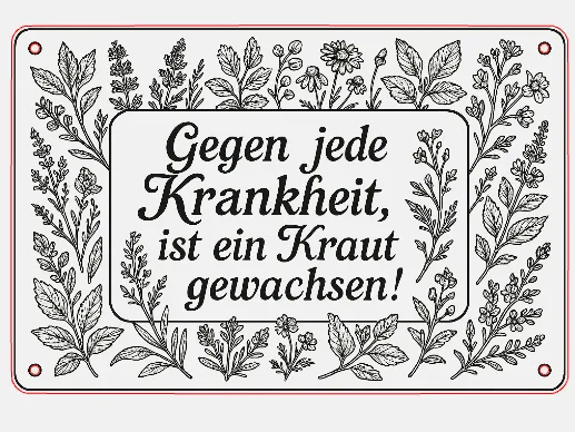 Gegen Jede Krankheit ist ein Kraut gewachsen