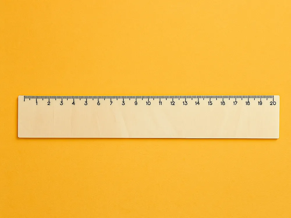 20 cm Wooden Ruler – Laser Cut - Free 3D Print Model - MakerWorld