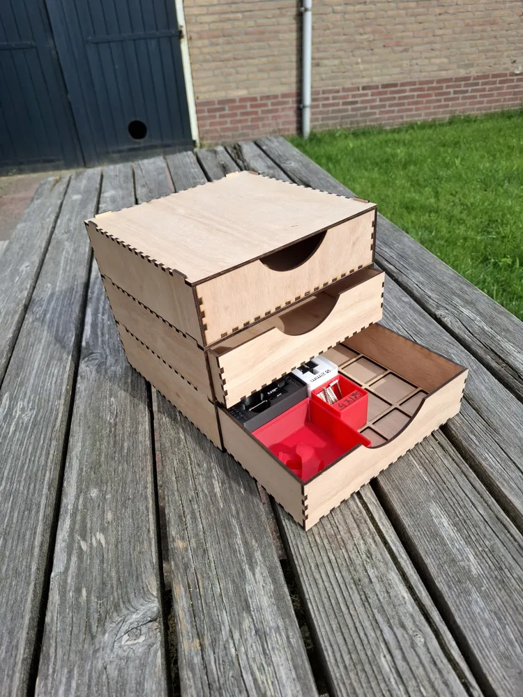 Woodfinity Draws, gridfinity 5x5 - Free 3D Print Model - MakerWorld
