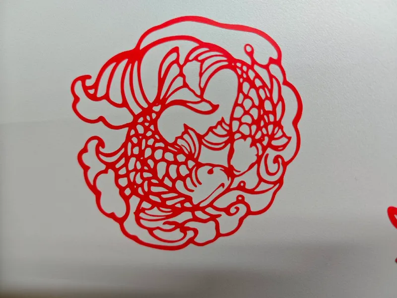 窗花-锦鲤图案