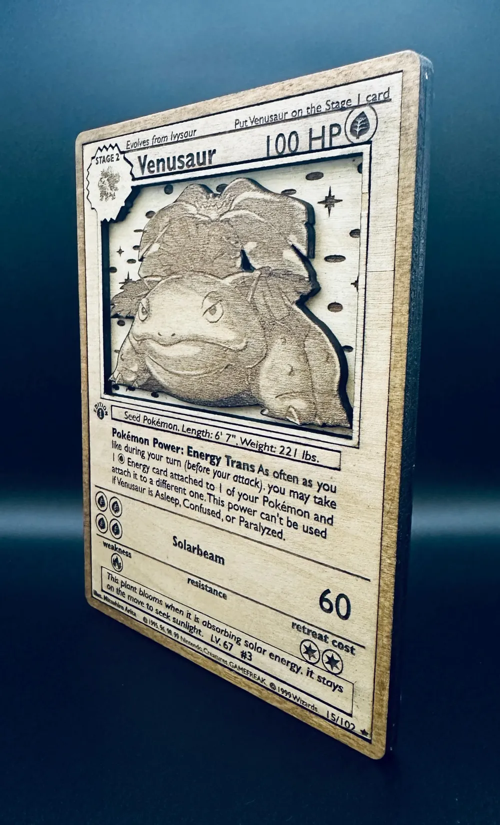 Venusaur 15/102 Pokémon card by LiamMS89 MakerWorld: Download Free 3D ...