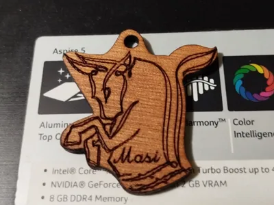 bull keychain