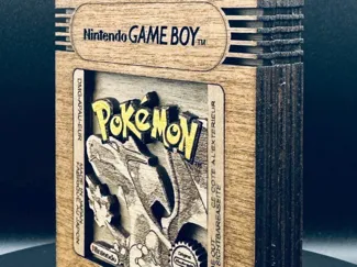 Pokémon Red - Gameboy cartridge - layered fan art