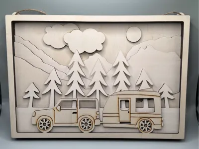 Layered Camping Frame