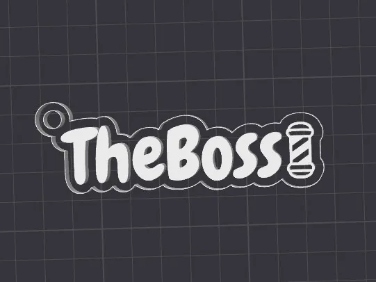 Llavero "The  Boss" para Barber