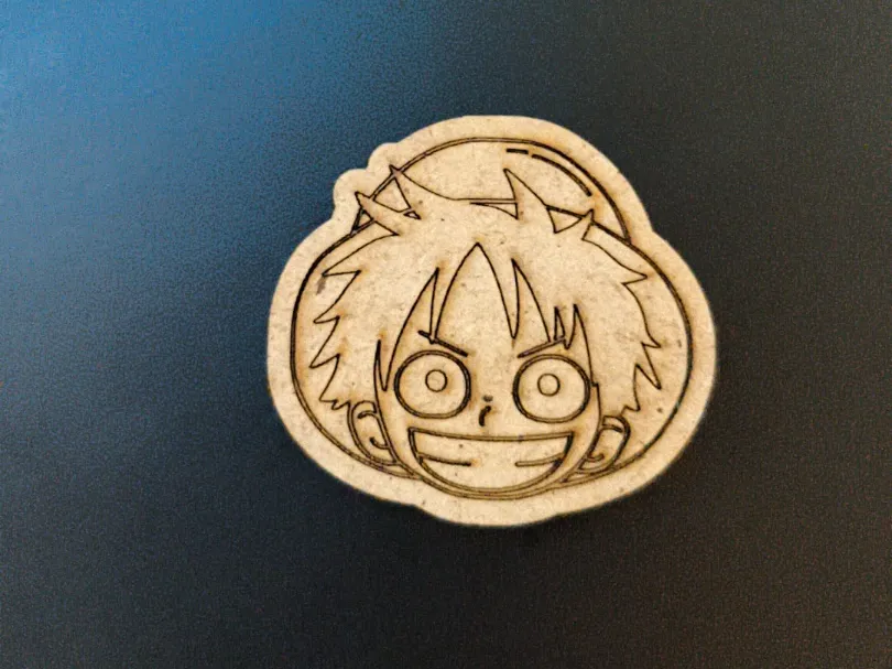 Luffy magnet or pin by Taller De Los Heroes MakerWorld: Download Free 3D Models - 3D model önizlemesi