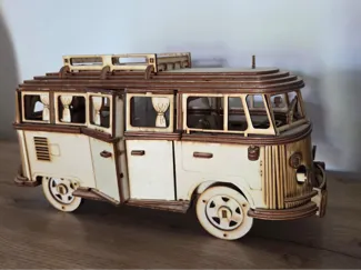 VW Bus model made of 3mm plywood