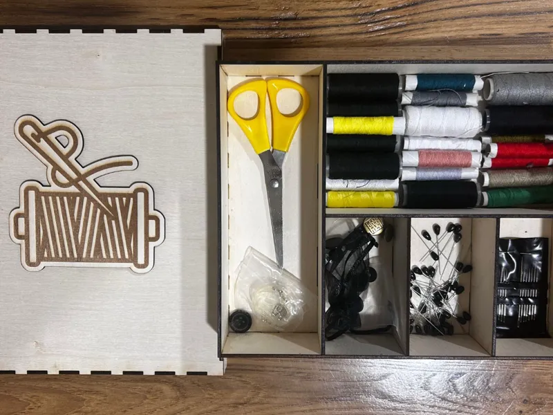 Wooden Sewing Box