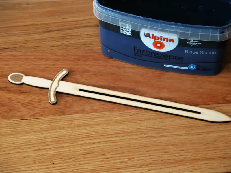 Wooden Sword Paint Mixer