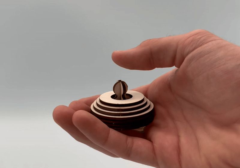 Fully Laser-cut Fidget Joystick