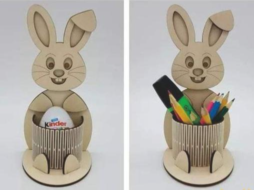 Rabbit Pen Holder by Tim MakerWorld: Download Free 3D Models - 3D model önizlemesi