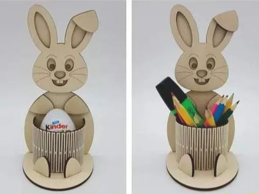 兔子 笔筒