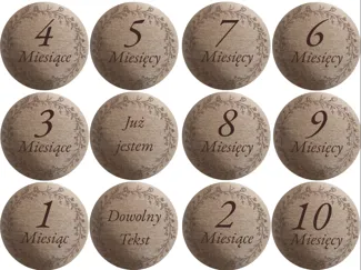 Baby Milestone Discs – Wooden Photo Props