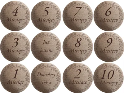 Baby Milestone Discs – Wooden Photo Props