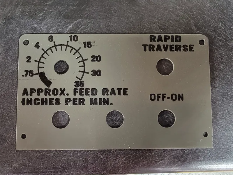 Bridgeport 6F Power Feed Face Plate
