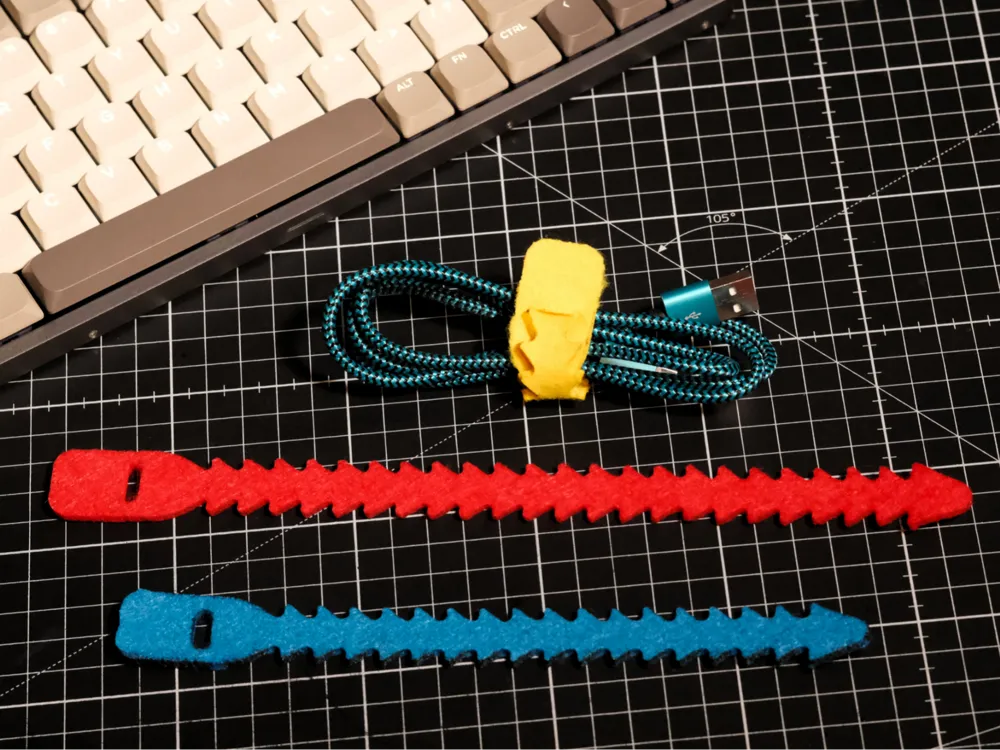 Ideen Mit Herz Fascette Per Cavi Riutilizzabili | 29 Cm, 3 Mm, Trasparenti | 12 Pezzi In PVC Morbido Per Organizzare Cavi Di Computer E Luci - 2