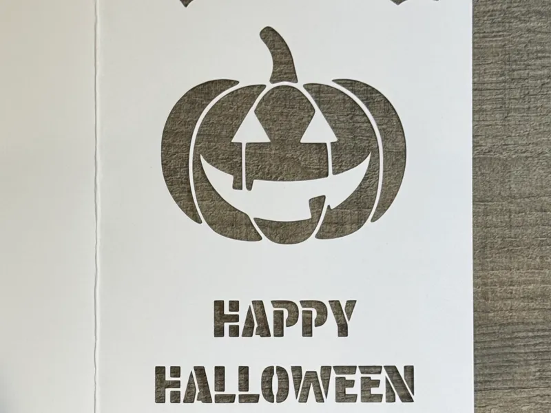 Happy Halloween greeting card