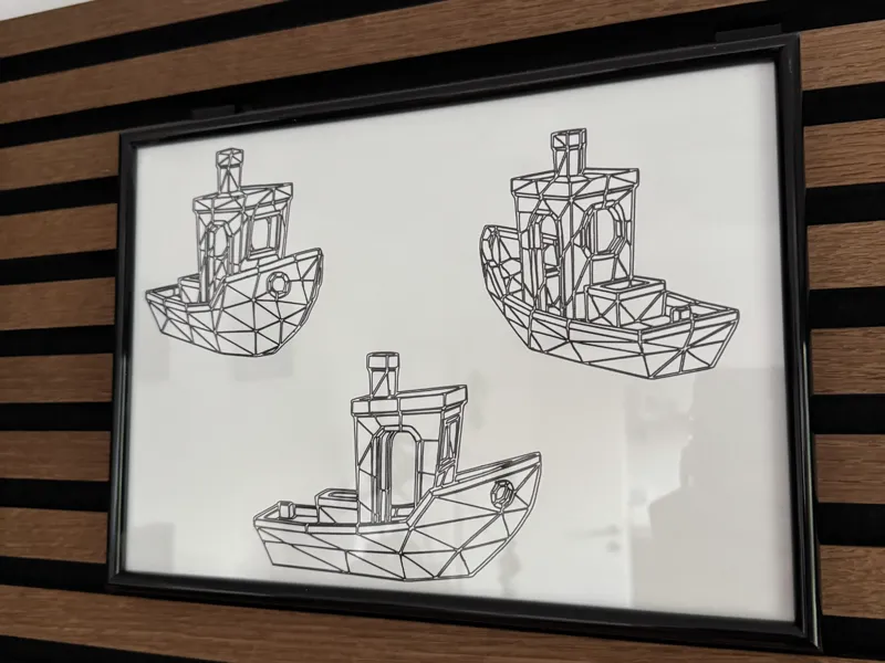 3D Benchy Wireframe – Vorlage