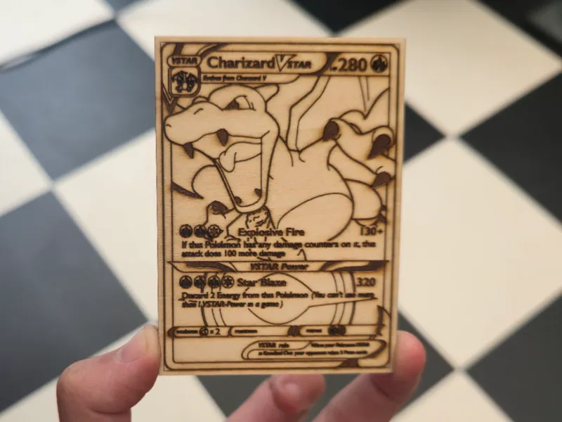 Charizard-inspired Pokemon card V star