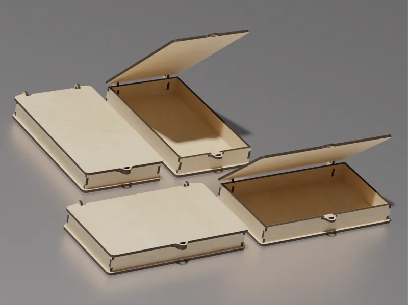 Money box for laser cutting
