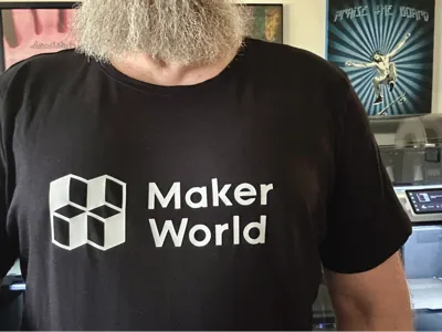 Makerworld Logo, Iron-on sticker, Sticker, Laser