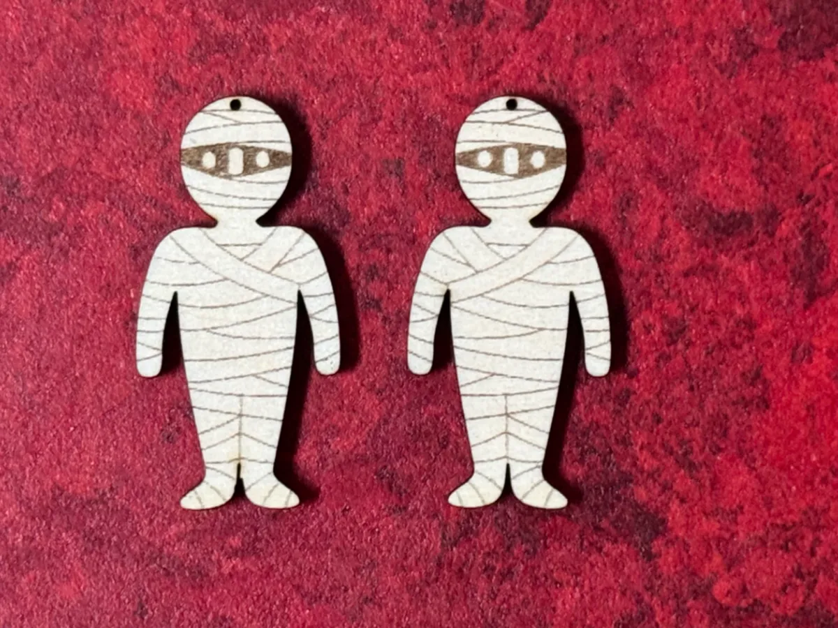 Cute Mumie Halloween Earrings by machmallauter MakerWorld: Download Free 3D Models - 3D model önizlemesi