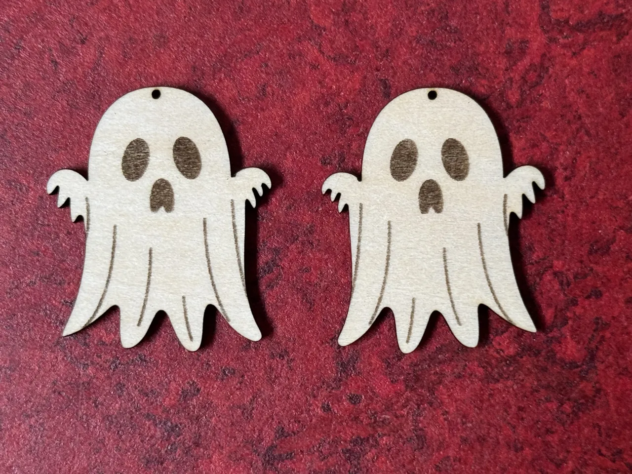 Ghost Halloween Earrings view 2