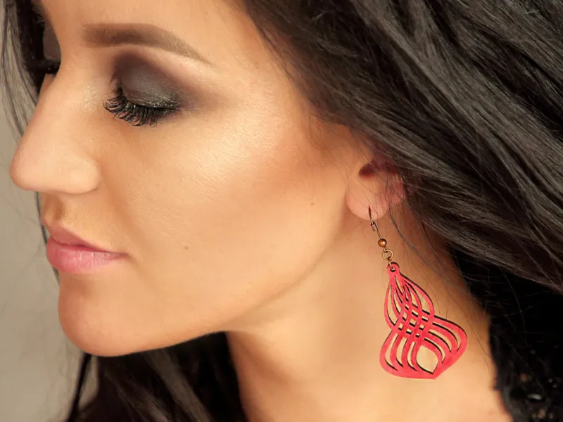 Earrings set Wavy symmetry