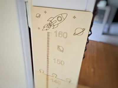 Space Adventure Kids height chart / growth chart