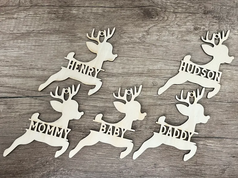 Reindeer Name Ornament