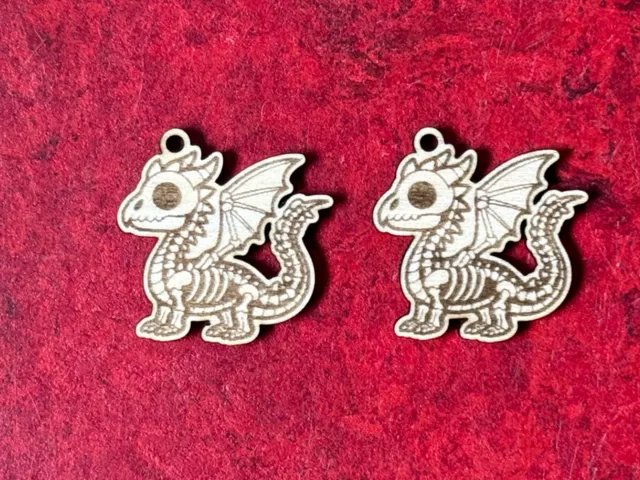 Dragon Skeleton Halloween Earrings