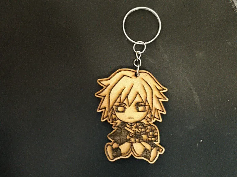 Llavero de Giyu en madera pilar demon slayer