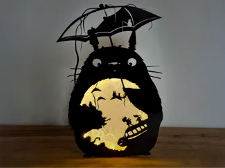 Totoro Nachtlicht – DIY Mond-Design mit LED-Strip