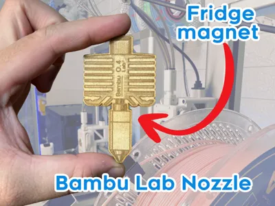 Bambu Lab Nozzle fridge magnet