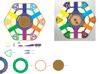 Parchis 6 puestos