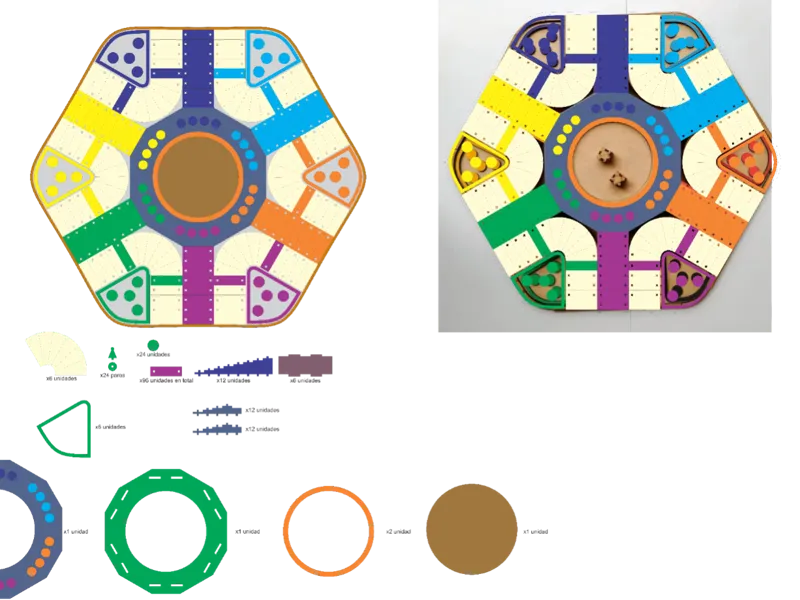 Parchis 6 puestos