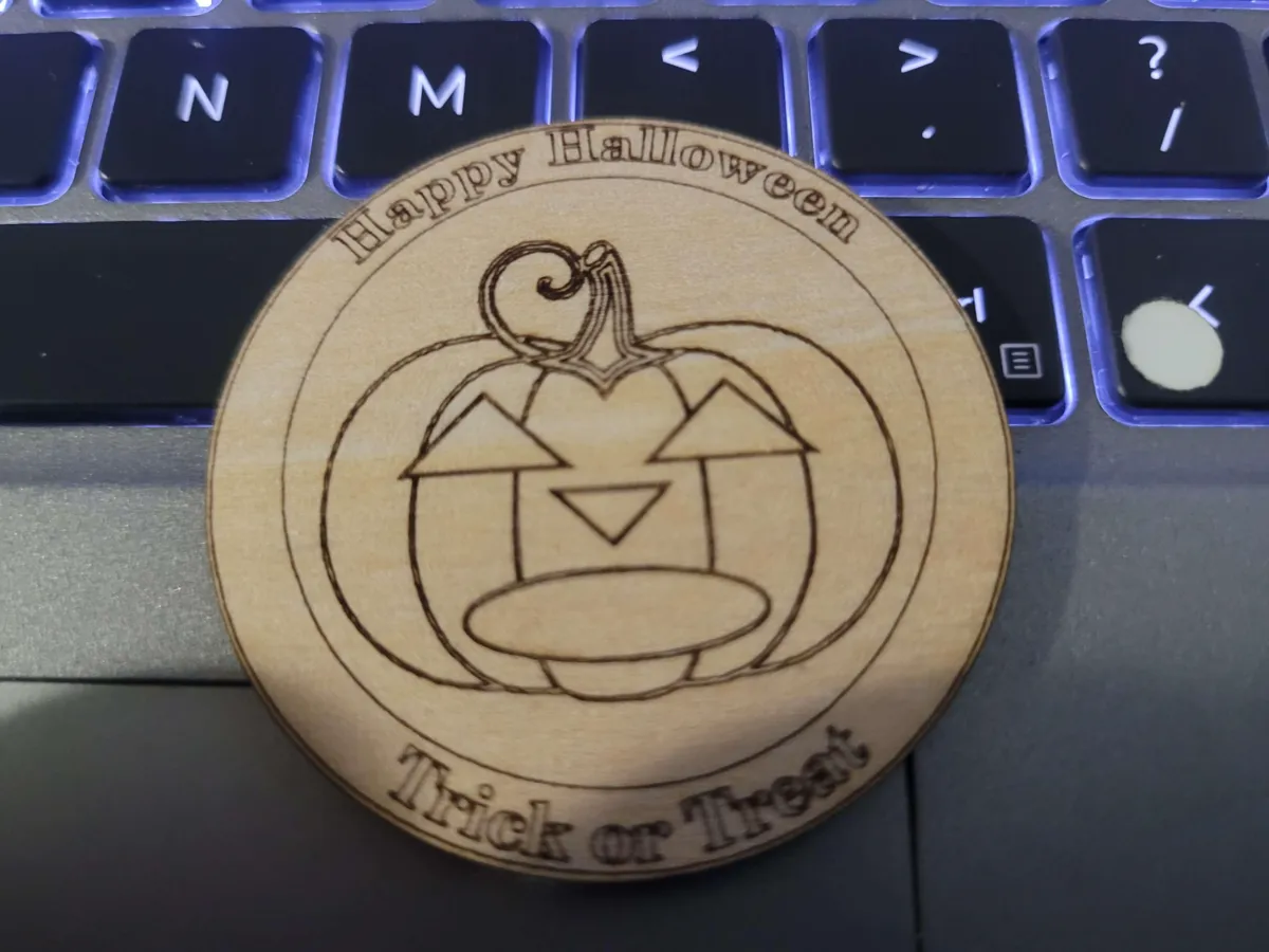 Happy Halloween COIN by WavApps MakerWorld: Download Free 3D Models - 3D model önizlemesi