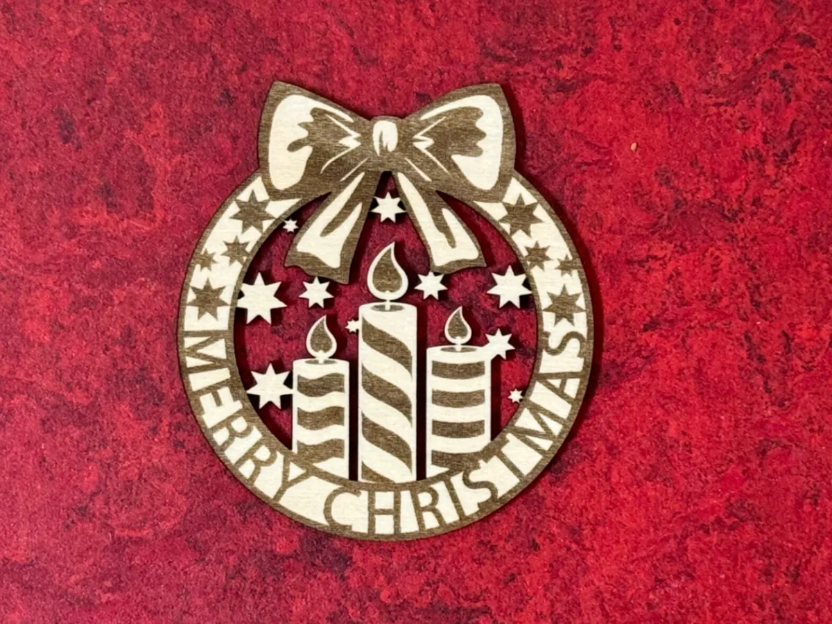 Christmas Wreath Decoration Candle by machmallauter MakerWorld: Download Free 3D Models - 3D model önizlemesi