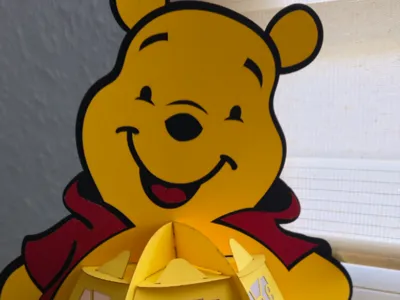 Laser-Cut Cardboard Winnie The Pooh