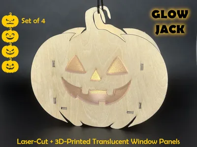 GlowJack – Pumpkin Lantern with 3D-Printed Windows