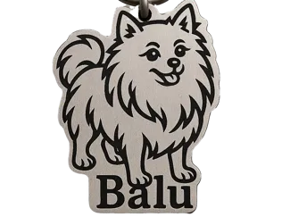 Pomeranian / Kleinspitz / Hund / Schlüsselanhänger