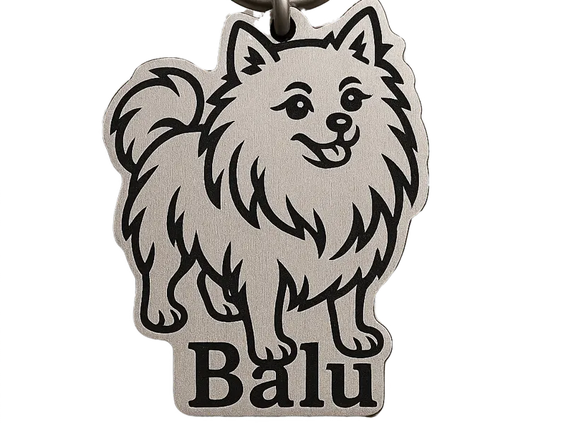 Pomeranian / Kleinspitz / Hund / Schlüsselanhänger