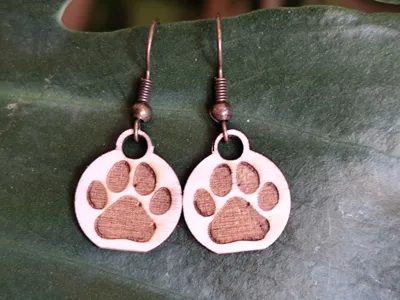 Paw Earings 3 Model Bundle