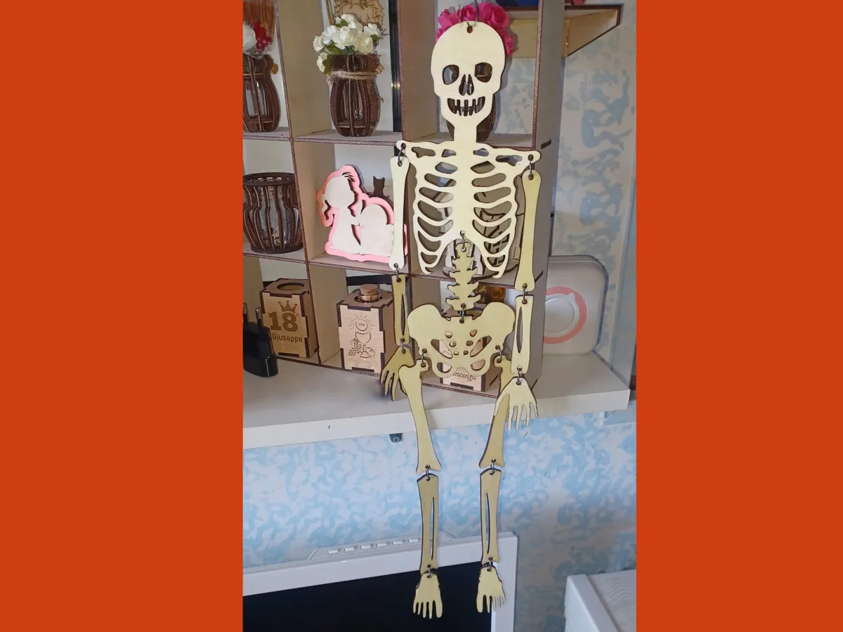 Articulated Skeleton – Creative Decoration by Caporale 3D MakerWorld: Download Free 3D Models - 3D model önizlemesi