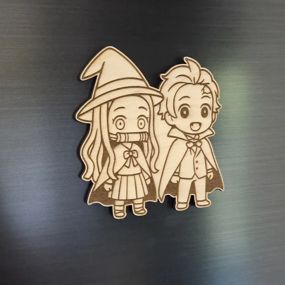 Demon Slayer Chibi Halloween Refrigerator Magnets - Free 3D Print Model ...