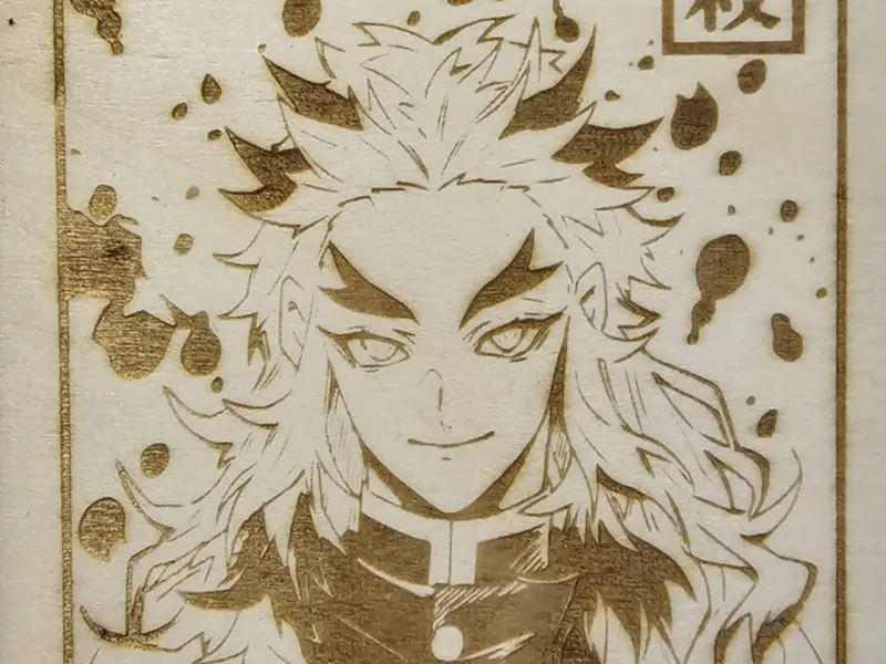 Rengoku Laser Cut Picture