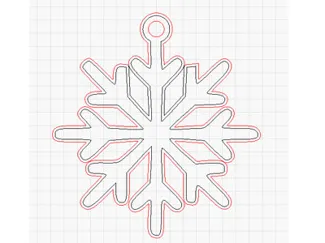 Decorazione fiocco di Natale per albero