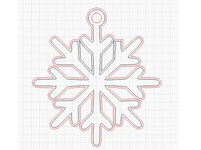 Decorazione fiocco di Natale per albero