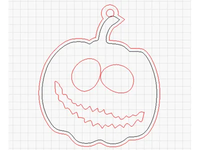 Halloween pumpkin laser cut decoration
